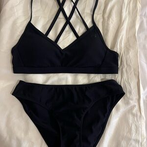 Under Armour Black Strappy Bikini Set